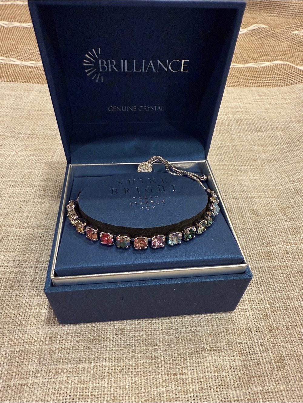Multi-Color Crystal Tennis Bracelet